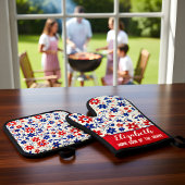 Personalisiertes Mutter-Küchen-Set für Selbstgekoc Ofenhandschuh & Topflappen-Set