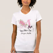 Personalisiertes Mütter-T-Shirt mit Initialen T-Shirt (Vorderseite)
