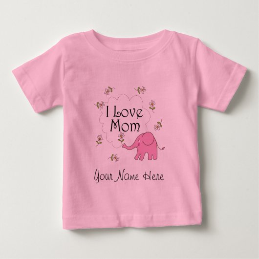Personalisiertes Mutter-Tagesbaby-Geschenk für Baby T-shirt (Vorderseite)