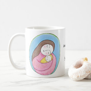 Personalisiertes Mutter-und-Baby-Geschenk zum Mutt Kaffeetasse