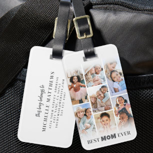 Personalisiertes Mutterfoto Gepäckanhänger