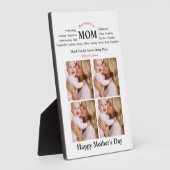 Personalisiertes Muttergeschenk Fotoplatte (Seite)