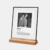 Personalisiertes Muttergeschenk-Wörterbuch-Definit Acrylschild (Winkel)