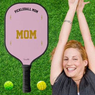 Personalisiertes Mutternamen-Design in elegantem S Pickleball Schläger