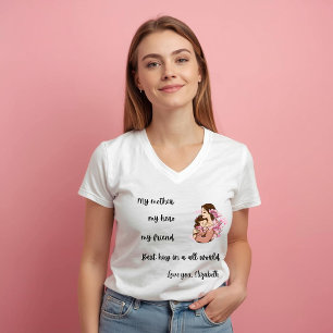 Personalisiertes Muttertags-Mom-Hug-T-Shirt T-Shirt