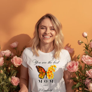 Personalisiertes Muttertags-T-Shirt mit floralem S T-Shirt