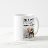 Personalisiertes Muttertags-Zeitungsgeschenk für M Kaffeetasse (VorderseiteRechts)