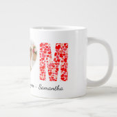 Personalisiertes Muttertagsfoto Jumbo-Tasse (Rechts)