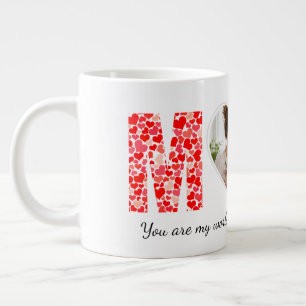 Personalisiertes Muttertagsfoto Jumbo-Tasse