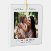 Personalisiertes Muttertagsfoto Keramikornament (Rechts)