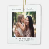 Personalisiertes Muttertagsfoto Keramikornament (Links)