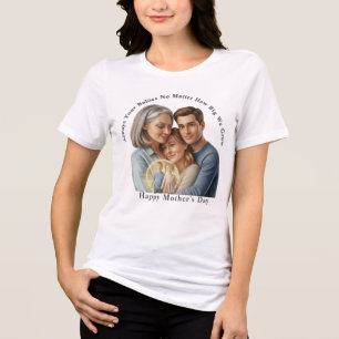 personalisiertes Muttertagsfoto Tri-Blend Shirt
