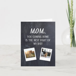 Personalisiertes Muttertagsgeschenk für Niedliche  Dankeskarte