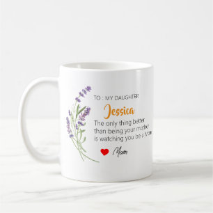 Personalisiertes Muttertagsgeschenk für Tochter Kaffeetasse