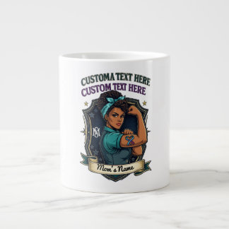 Personalisiertes Muttertagsgeschenk – Süße Familie Jumbo-Tasse