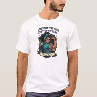 Personalisiertes Muttertagsgeschenk – Süße Familie T-Shirt