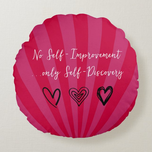 Personalisiertes Muttertagskissen Rundes Kissen (Vorderseite)