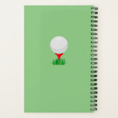 Personalisiertes My Golf Game Notebook Notizblock (Rückseite)