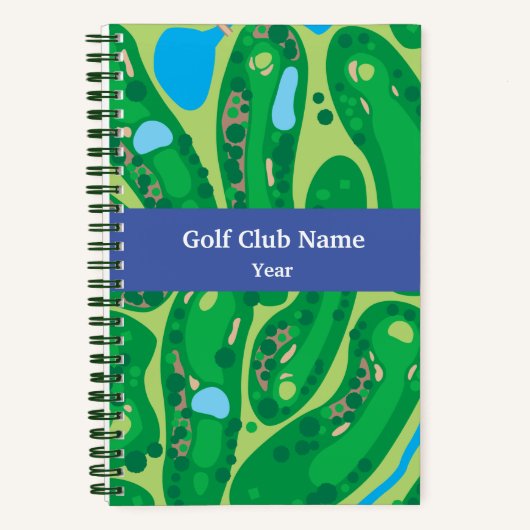 Personalisiertes My Golf Game Notebook Notizblock (Vorderseite)