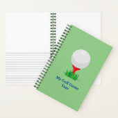 Personalisiertes My Golf Game Notebook Notizblock (Innen)