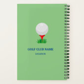 Personalisiertes My Golf Game Notebook Notizblock (Rückseite)