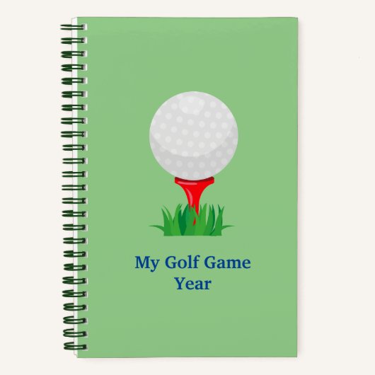Personalisiertes My Golf Game Notebook Notizblock (Vorderseite)