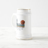 Personalisiertes Myrtle Beach-Wochenende-Junggesel Bierglas (Vorderseite Links)