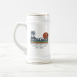 Personalisiertes Myrtle Beach-Wochenende-Junggesel Bierglas