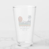 Personalisiertes Myrtle Beach-Wochenende-Junggesel Glas (Rückseite)