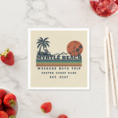 Personalisiertes Myrtle Beach-Wochenende-Junggesel Serviette (Beispiel)