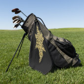 Personalisiertes Mystic Gold Golfhandtuch (Gras)