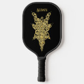 Personalisiertes Mystic Gold Pickleball Paddel Pickleball Schläger (Rückseite)