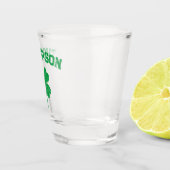 Personalisiertes Nachname St Patrick's Day Party Schnapsglas (Rechts)