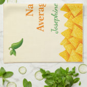 Personalisiertes Nacho-Durchschnittskoch-Funny-Tea Geschirrtuch (Gefaltet)