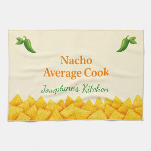 Personalisiertes Nacho-Durchschnittskoch-Funny-Tea Geschirrtuch