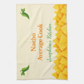Personalisiertes Nacho-Durchschnittskoch-Funny-Tea Geschirrtuch (Vertikal)