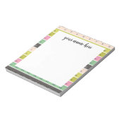 Personalisiertes Nähmessband Notizblock (Rotiert)