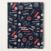 Personalisiertes Nähplaner-Notebook Planer (Rückseite)