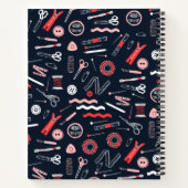 Personalisiertes Nähplaner Notizblock (Rückseite)