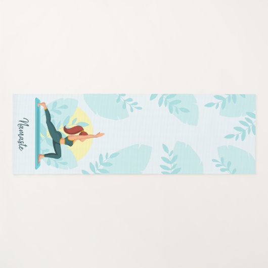 Personalisiertes Namaste-Design - Individuelle Fit Yogamatte (Vorderseite (Horizontal))