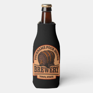 Personalisiertes NAME Altes Eichenfass Bierfass Br Flaschenkühler