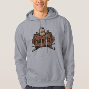 Personalisiertes NAME Cowboy Waffen Western Ranch Hoodie