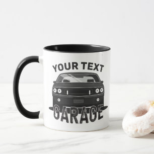 Personalisiertes NAME Klassisches Muscle-Car-Garag Tasse