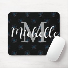 Personalisiertes Namen- und Initial-Starburst-Must Mousepad