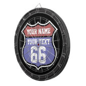 Personalisiertes Namen-und Zahl-Verkehrsschild Dartscheibe (Vorderseite rechts)