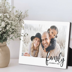 Personalisiertes Namens-Familienfoto Fotoplatte