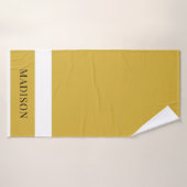 Personalisiertes Namens-Handtuch im stylish Design Badehandtuch (Badehandtuch)