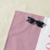 Personalisiertes Namens- oder Textgeschenk Strandtuch (Beispiel)