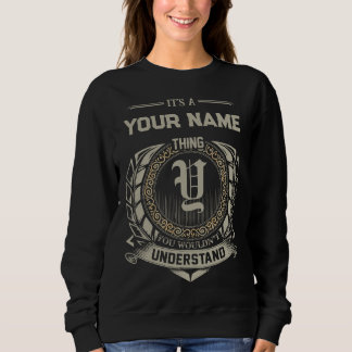 Personalisiertes Namens-Shirt, benutzerdefinierter Sweatshirt