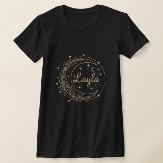 Personalisiertes Namens-T-Shirt - Eleganter Halbmo T-Shirt